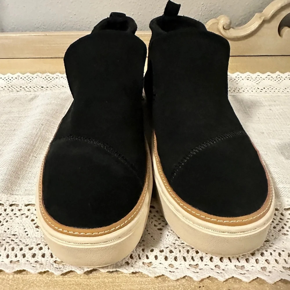 Black TOMS‎ platform espadrille - Picture 10 of 11